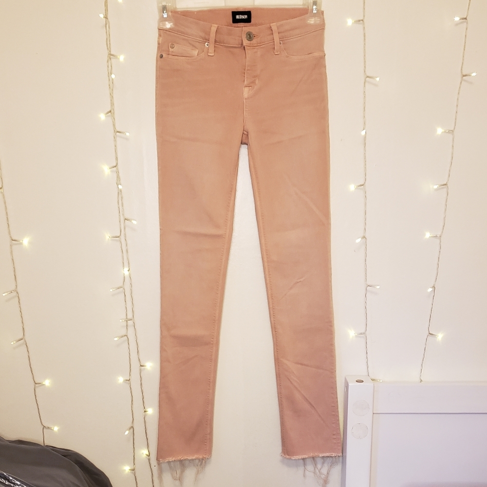 HUDSON Tally Deep Cuff Crop Skinny Jean Size 26